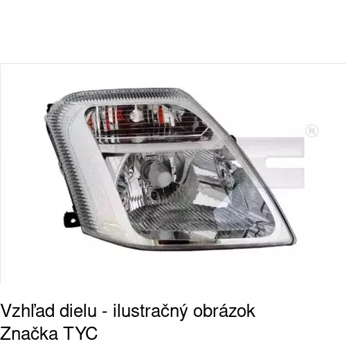 Hlavný reflektor POLCAR 230810-C