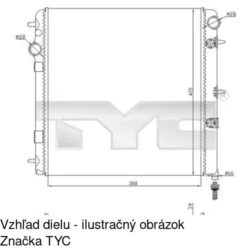 Chladiče vody POLCAR 231508-5 - obr. 1