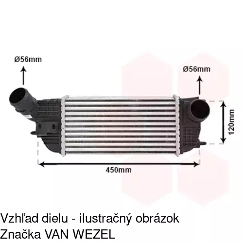 Chladiče vzduchu (Intercoolery) POLCAR 2334J82X - obr. 1