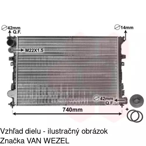 Chladiče vody POLCAR 238008A4 - obr. 4