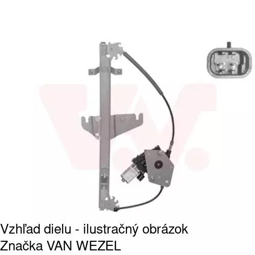 Elektrický mechanizmus okna dverí POLCAR 2406PSE3 - obr. 2