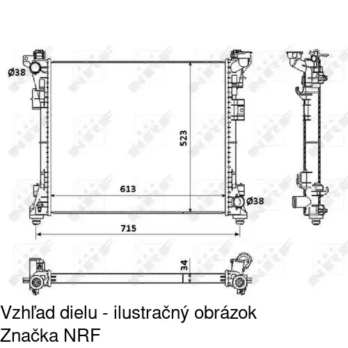 Chladiče vody POLCAR 242208-1