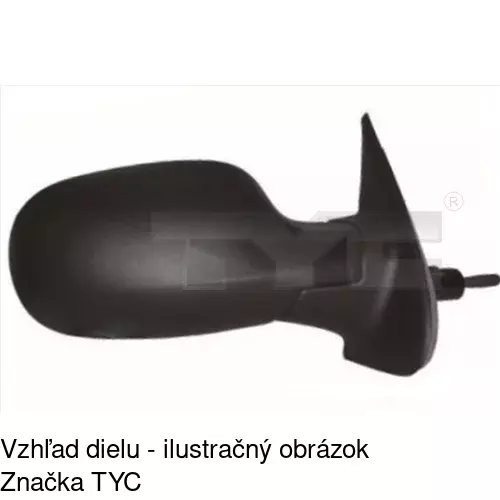 Vonkajšie zrkadlo POLCAR 2707522E - obr. 1