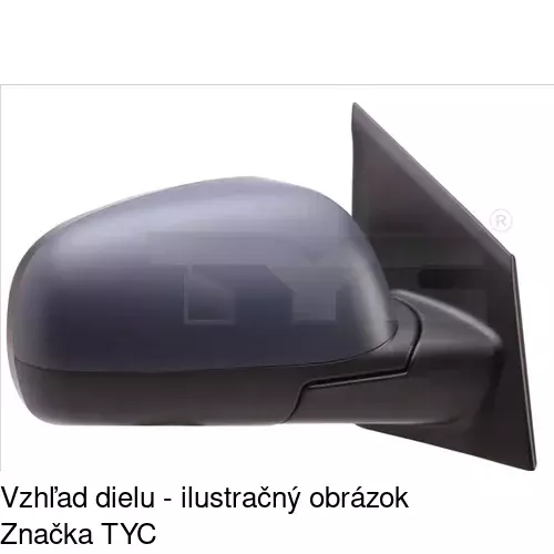 Vonkajšie zrkadlo POLCAR 2711523S