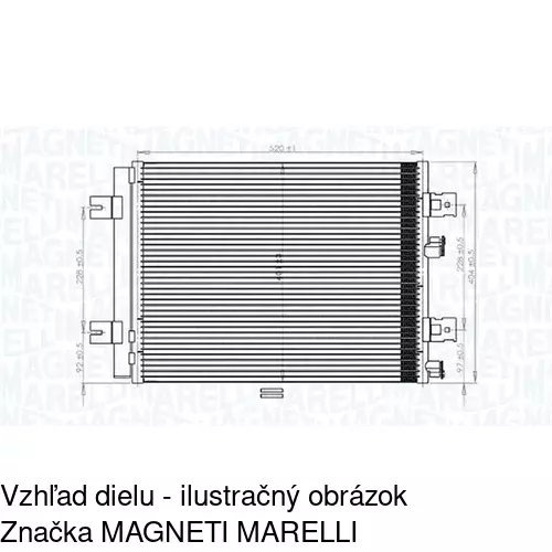 Chladiče klimatizácie POLCAR 2805K81X