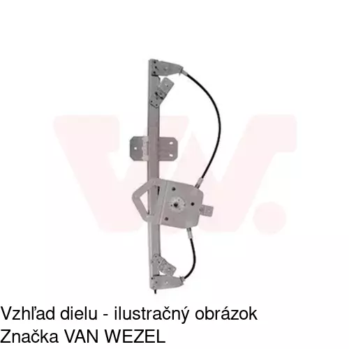 Elektrický mechanizmus okna dverí POLCAR 2820PSE1 - obr. 4