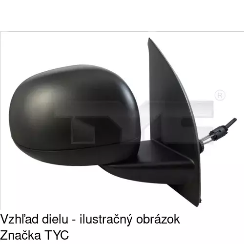 Rám vonkajšieho zrkadla POLCAR 300355T1M - obr. 2