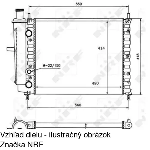 Chladiče vody 301808A0 /POLCAR/ - obr. 2