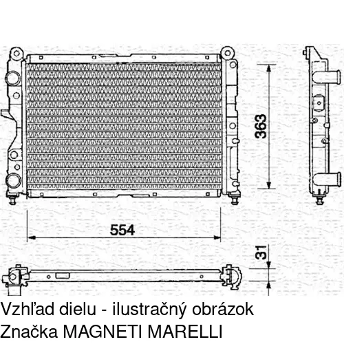 Chladiče vody 302608-3 /POLCAR/