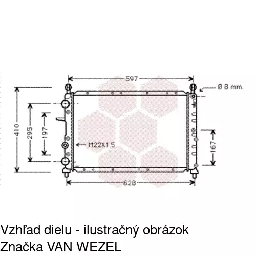 Chladiče vody 302608-3 /POLCAR/ - obr. 5