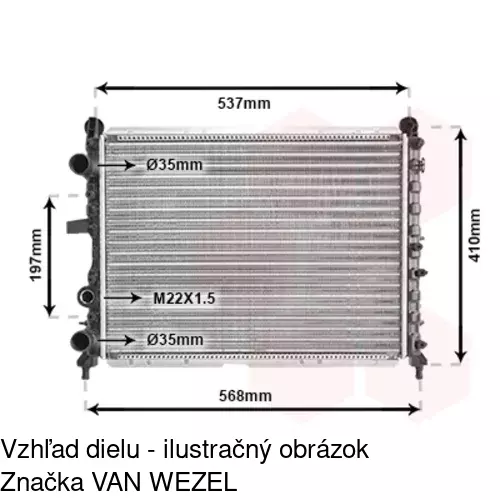 Chladiče vody POLCAR 302608A5 - obr. 4