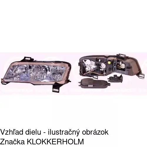 Hlavný reflektor POLCAR 3030102U