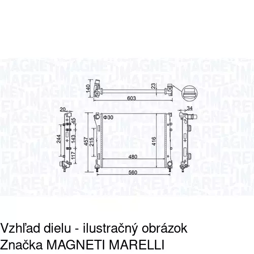 Chladiče vody POLCAR 303508-3 - obr. 1