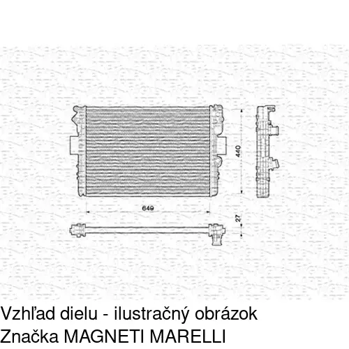 Chladiče vody POLCAR 305208B3 - obr. 1