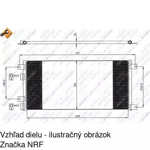 Chladiče klimatizácie 3052K82X /POLCAR/ - obr. 1