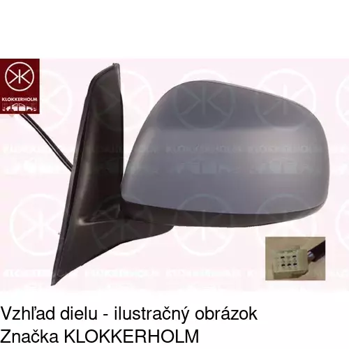 Vonkajšie zrkadlo POLCAR 3075523E - obr. 1