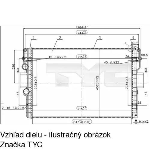 Chladiče vody POLCAR 308008A1