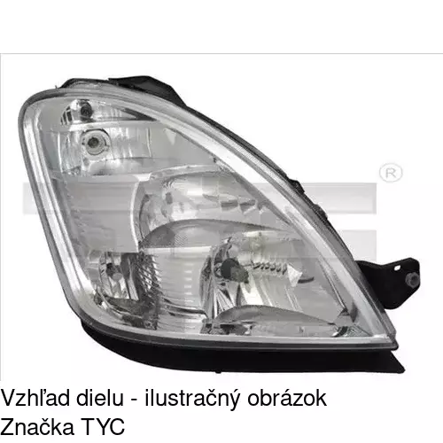 Hlavný reflektor POLCAR 308010-E