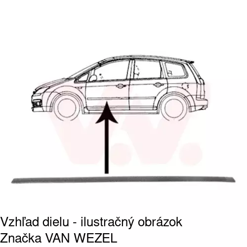 Lišta dverí POLCAR 32020030