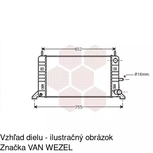 Chladiče vody POLCAR 320408A3