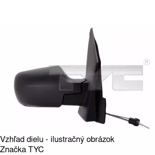 Vonkajšie zrkadlo POLCAR 3212521E