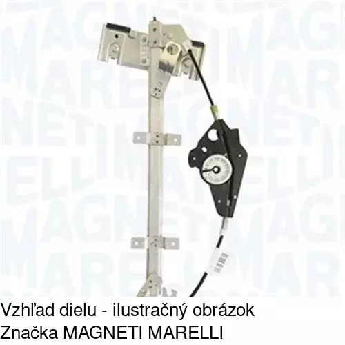 Elektrický mechanizmus okna dverí POLCAR 3212PSE4 - obr. 1