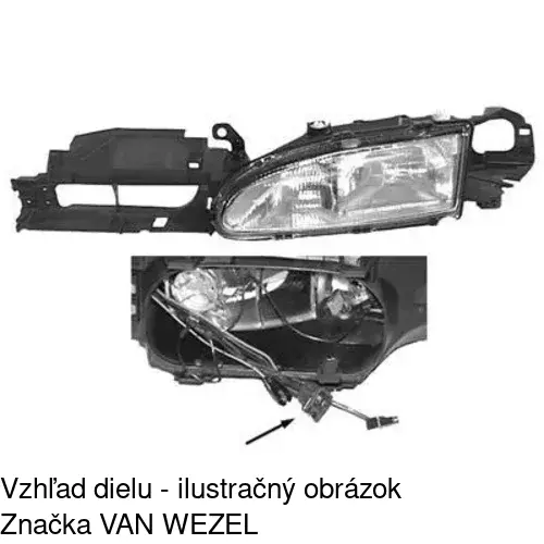 Hlavný reflektor POLCAR 3216100E - obr. 5