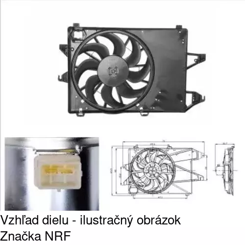 Ventilátory chladičov POLCAR 321623W1 - obr. 1