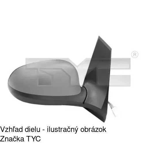 Vonkajšie zrkadlo POLCAR 3233515S