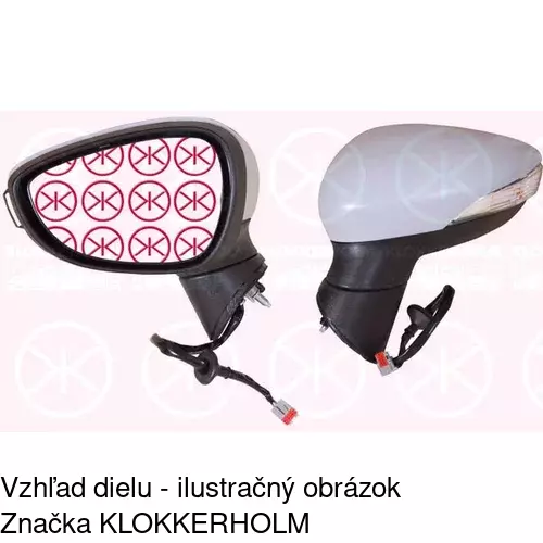 Vonkajšie zrkadlo 3238511E /POLCAR/ - obr. 3