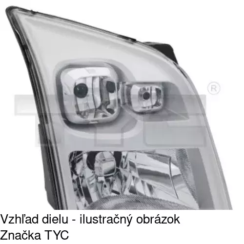 Hlavný reflektor POLCAR 324810-E