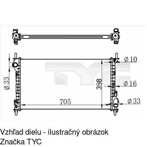 Chladiče vody POLCAR 325608-3