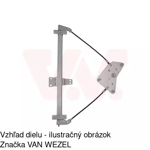 Elektrický mechanizmus okna dverí POLCAR 3256PSE1 - obr. 3