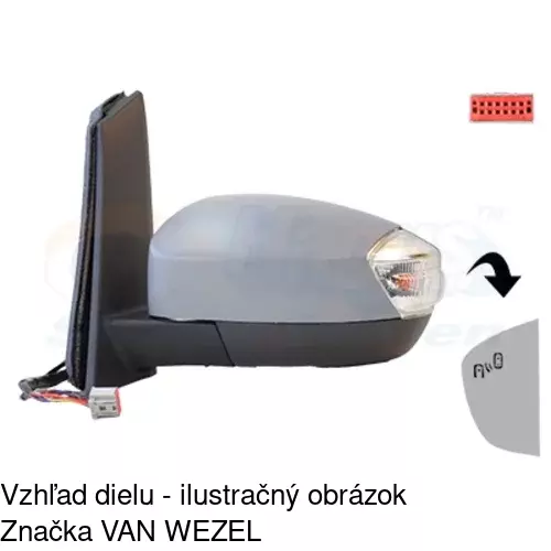 Vonkajšie zrkadlo POLCAR 32M1515E - obr. 1