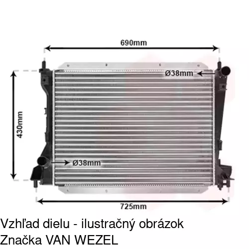 Chladiče vody POLCAR 372008-1 - obr. 1