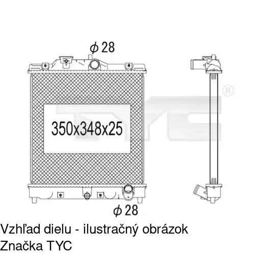 Chladiče vody POLCAR 380708-2 - obr. 1