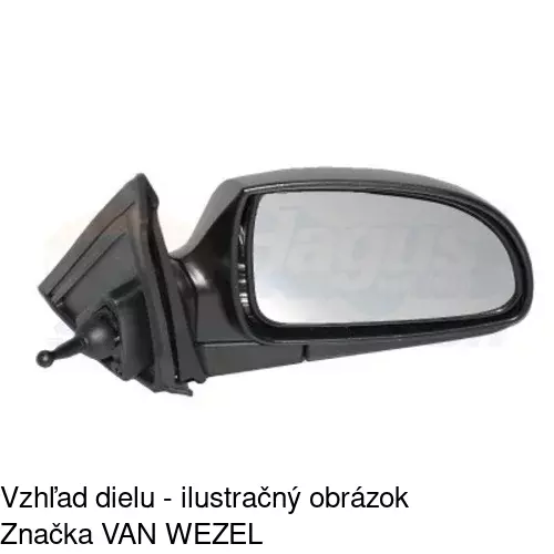 Vonkajšie zrkadlo POLCAR 4007511E - obr. 1