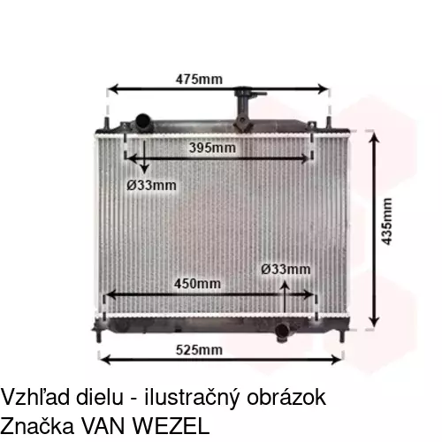 Chladiče vody POLCAR 400908-2 - obr. 1