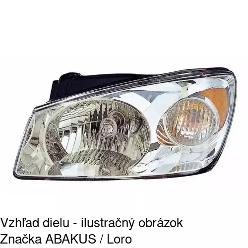 Hlavný reflektor 411309-X /POLCAR/