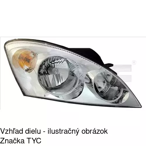 Hlavný reflektor POLCAR 411409-H - obr. 1