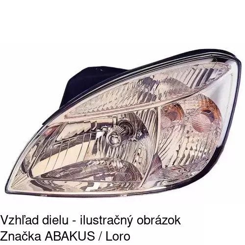 Hlavný reflektor 411710-E /POLCAR/ - obr. 1