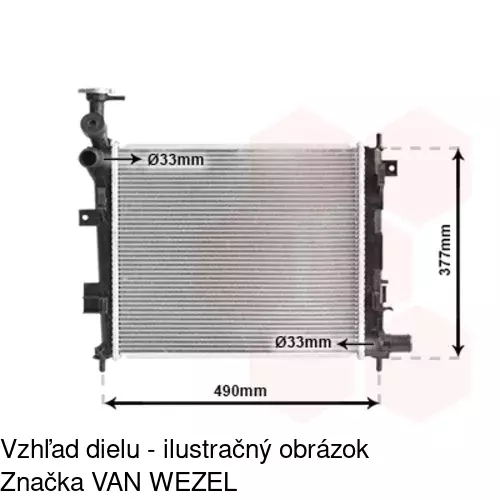 Chladiče vody POLCAR 41A108-1 - obr. 2