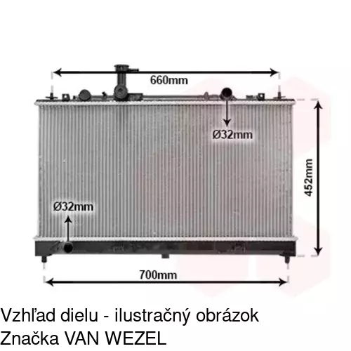 Chladiče vody POLCAR 451908-5