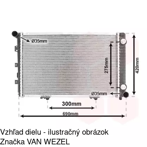 Chladiče vody POLCAR 500108-3 - obr. 1