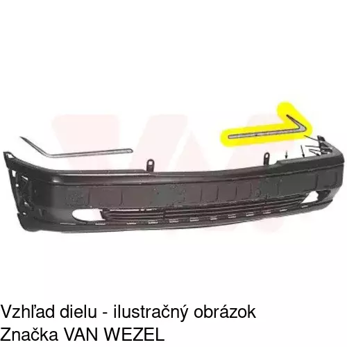 Lišta nárazníka POLCAR 500207-5