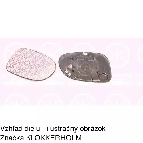 Sklo vonkajšieho zrkadla s držiakom POLCAR 500554-M - obr. 4