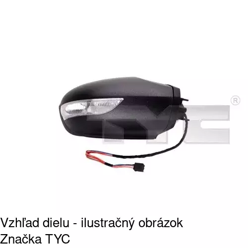 Rám vonkajšieho zrkadla POLCAR 500654TE