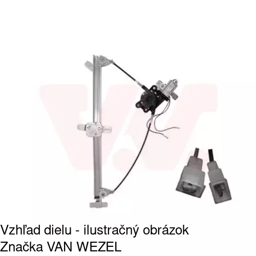 Elektrický mechanizmus okna dverí POLCAR 5012PSE1 - obr. 1