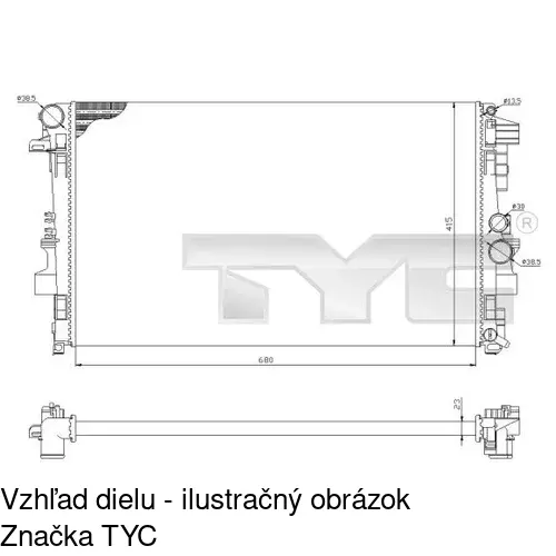 Chladiče vody POLCAR 504008B1