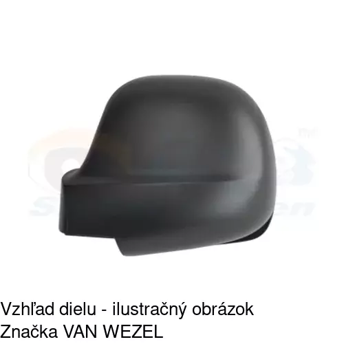 Rám vonkajšieho zrkadla POLCAR 504054TM